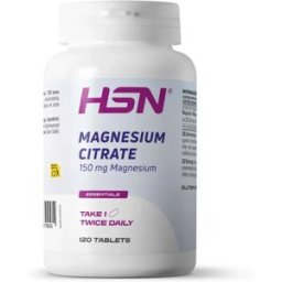 HSN Citrato de magnésio (150 mg magnésio) - 120 comprimidos - Minerais - Tabletas - 120 Serviços