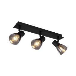 Globo 54307-3 - Foco CLAUDE 3xE14/40W/230V preto