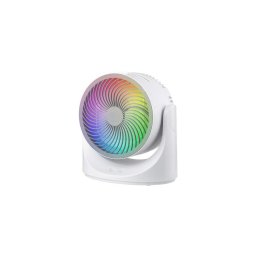 Ventilador de mesa LED RGB 10W/5V Ø 18,5 cm