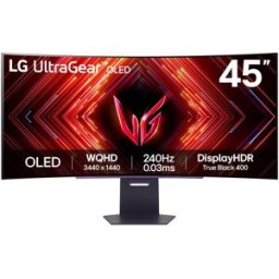 Monitor Curvo UltraGear OLED 45" Wide Quad HD (Preto) - LG