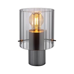 Globo 15904TS - Candeeiro de mesa TULIVAR 1xE27/40W/230V diâmetro 14 cm cinzento