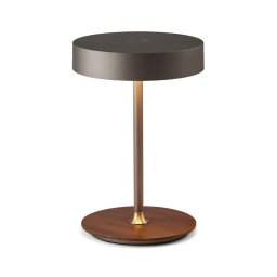 Halo Design 745791- Lâmpada LED recarregável com dimmer ON THE MOVE LED/2,5W/4000 mAh cinzento/madeira