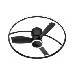 Fulgur s-43047 - Ventilador LED dimerizável THORA LED/50W/230V 2700-5000K preto + comando remoto