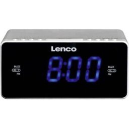 RÁDIO RELÓGIO LENCO CR520 BRANCO