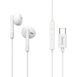 AURICULAR HAMA CLASSY USB-C BRANCO