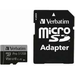 MEMÓRIA MICRO-SD VERBATIM 512GB PRO