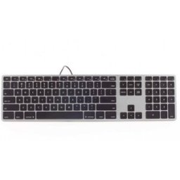 TECLADO MATIAS USB ALUM. PT C/RGB