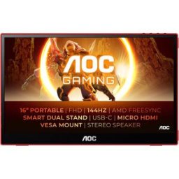 MONITOR PORTÁTIL LED GAMING AOC 16G3
