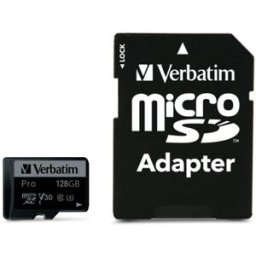 MEMÓRIA MICRO-SD VERBATIM 128GB PRO
