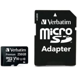 MEMÓRIA MICRO-SD VERBATIM 256GB CL10