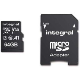 MEMÓRIA MICRO-SD INTEGRAL 64GB 100MB