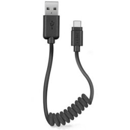CABO TELEMÓVEL SBS TYPE C 0,5M BLK