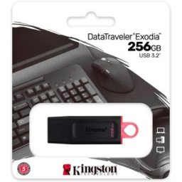 MEMÓRIA USB KINGSTON 256GB EXODIA 3.2