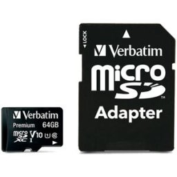 MEMÓRIA MICRO-SD VERBATIM 64GB CL10