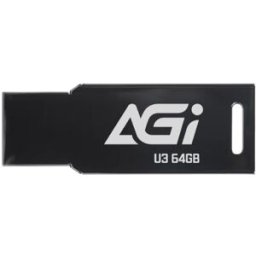 MEMÓRIA USB AGI 64GB METAL BLACK 3.2