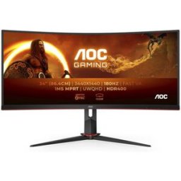 MONITOR LED GAMING AOC CU34G2XP/BK