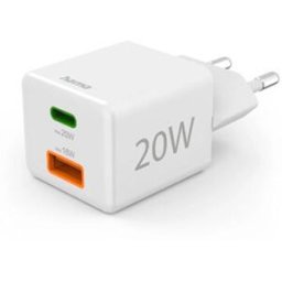 CARREGADOR TELEMÓVEL HAMA USB-C + USB-A 20W