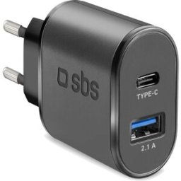 CARREGADOR TELEMÓVEL SBS TETRAVUSBTC2AFAST