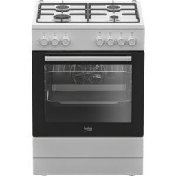 Fogão a Gás Natural FBE62120WD + Forno Elétrico 66L (Preto/Branco) - BEKO