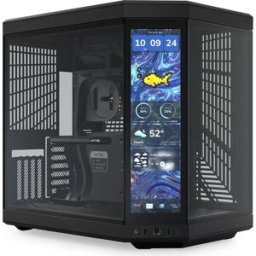 Caixa Extended-ATX Y70 Touch Infinite Tempered Glass (Preto) - HYTE