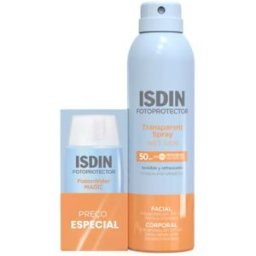 Isdin Pack Fusion Water Magic + Transparent Spray