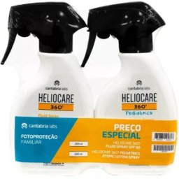 Heliocare 360º Fluid Spray 250ml + Heliocare 360º Pediatrics Atopic Lotion Spray 250ml