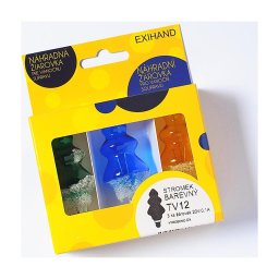 CONJUNTO 3 x Lâmpada de substituição TREE E10/20V/0,1A colorido