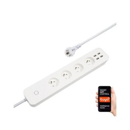 Immax NEO 07707L - Extensão NEO LITE Smart 4AC + 4USB Wi-Fi Tuya 1,5m