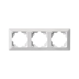 Moldura para interruptores 3P branco