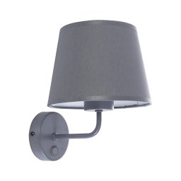 Candeeiro de parede MAJA 1xE27/15W/230V cinzento