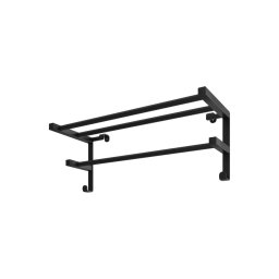 Suporte para toalhas para radiador de casa de banho HF SHEFFIELD 52x20,4 cm preto