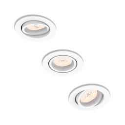 Philips - Conjunto de 3 focos encastrados PERIDOT 1xGU10/7W/230V branco