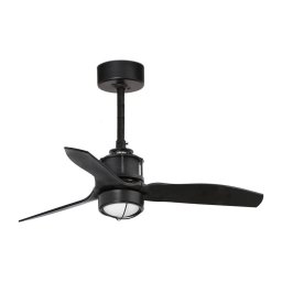FARO 33424WT1N - Ventilador LED dimável JUST FAN S 16W/230V Ø 81 cm preto WT + comando remoto