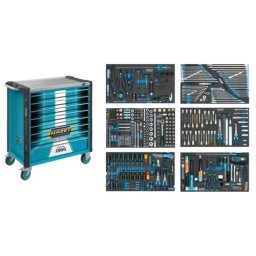 Carro de Ferramentas HAZET Assistent 179NXL-8S1 8 Gavetas 515 Ferramentas