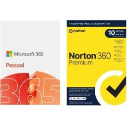 Microsoft 365 PESSOAL+NORTON 360PREM CHAVE DIGITAL