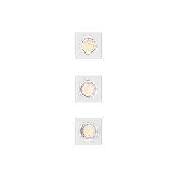 Philips - Conjunto de 3 luminárias de embutir PERIDOT 1xGU10/7W/230V brancas