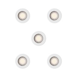 Philips - Conjunto de 5 spots embutidos PERIDOT 1xGU10/7W/230V branco