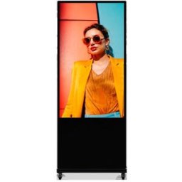 HIKVISION Totem com monitor 55" 4K - Sinalética digital local USB - Sinalética digital FocSign (opcional) - Utilização em interiores - Funcionamento 24/7 - Android 13
