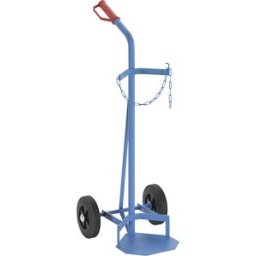 eurokraft pro Carro para garrafas de gás e de aço , para 1 garrafa em aço, capacidade 40 l, pneus de borracha maciça, Carro para garrafas de gás e de aço, para 1 garrafa em aço, capacidade 40 l, pneus de borracha maciça. Transporte e armazenamento seguro