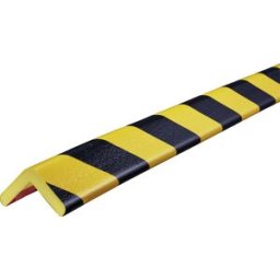 SHG Proteção de cantos Knuffi® , tipo H FROST, unidade de 1 m, preto/amarelo, Proteção de cantos Knuffi®, tipo H FROST, unidade de 1 m, preto/amarelo. Fixação até -10 °C. Ideal para câmaras frigoríficas, etc. Cola de acrilato fortemente aderente, resisten