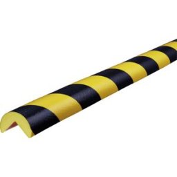 SHG Proteção de cantos Knuffi®, geada , tipo A, unidade de 1 m, preto/amarelo, Proteção de cantos Knuffi®, geada, tipo A, unidade de 1 m, preto/amarelo. Fixação até -10 °C. Ideal para utilização em câmaras frigoríficas, etc. Cola de acrilato fortemente ad
