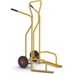 Kongamek Carrinho para pneus , capacidade de carga 200 kg, amarelo, Carrinho para pneus, capacidade de carga 200 kg, amarelo. Carrinho de mão para pneus para um transporte simples dos pneus. As rodas pneumáticas possibilitam a utilização em todas as super