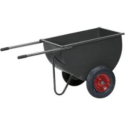 kaiserkraft Carrinho de transporte basculante, capacidade 250 l, capacidade de carga 500 kg, pneus de borracha maciça, Carrinho de transporte basculante, capacidade 250 l, capacidade de carga 500 kg, pneus de borracha maciça. Capacidade elevada - 250 l de