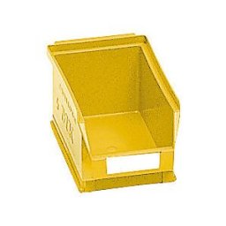 mauser Caixa de armazenagem à vista em polietileno , CxLxA 170 x 100 x 73 mm, amarelo, embalagem com 25 unidades, Caixa de armazenagem à vista em polietileno, CxLxA 170 x 100 x 73 mm, amarelo, embalagem com 25 unidades. MK 5. Excelente segurança de empilh