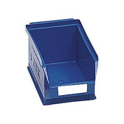 mauser Caixa de armazenagem à vista em polietileno , CxLxA 170 x 100 x 73 mm, azul, embalagem com 25 unidades, Caixa de armazenagem à vista em polietileno, CxLxA 170 x 100 x 73 mm, azul, embalagem com 25 unidades. MK 5. Excelente segurança de empilhamento