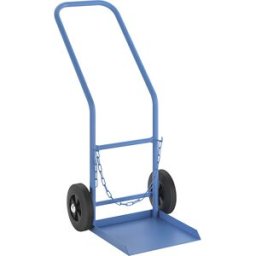 eurokraft pro Carro para garrafas de gás e de aço , para 1 garrafa de gás propano, capacidade 27 / 40 l, pneus de borracha maciça, Carro para garrafas de gás e de aço, para 1 garrafa de gás propano, capacidade 27 / 40 l, pneus de borracha maciça. Transpor