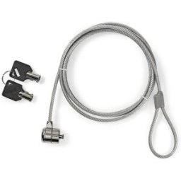 Cadeado Segurança p/ Portátil com 2 Chaves (1,8 mts) - NEDIS