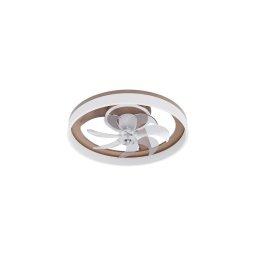 LED Candeeiro de teto dimerizável com ventilador LED/40W/230V castanho/branco