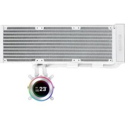 Water Cooler CPU Lian Li HydroShift II LCD 360 Fanless All-In-One 360mm (Branco) - LIANLI