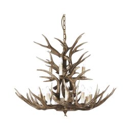 Ideal Lux - Candelabro numa corrente CHALET 12×E14/40W/230V chifres